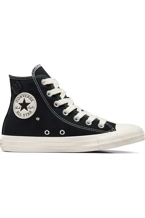 Converse Chuck Taylor All Star sneakers with flower embroidery in & white
