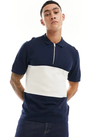 JACK & JONES Knitted polo with zip in