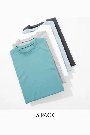 ASOS 5 pack oversized t-shirts in multiple colors
