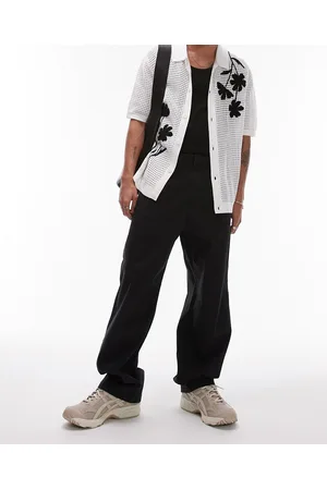 Topman Wide leg chino pants in