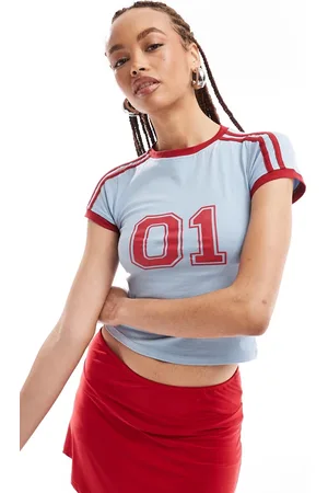 Motel Sports stripe baby T-shirt in Nantucket