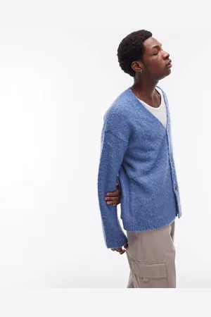 Topman Brushed boucle cardigan in