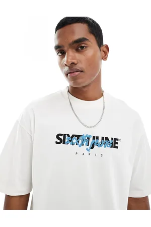 Sixth June Branded puff print oversized t-shirt in