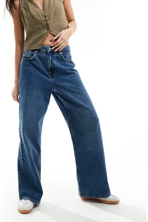ONLY Maisie low rise baggy jeans in mid vintage wash