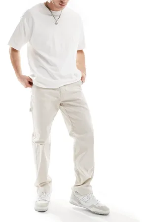 Only & Sons Loose worker pants in off-white