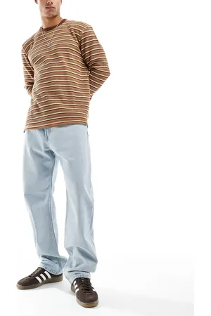 Weekday Space relaxed fit straight leg jeans in opulent
