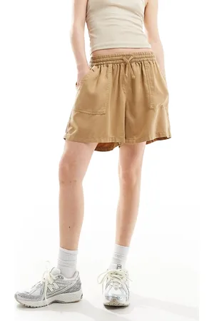 ONLY High waist pull on cargo short in light