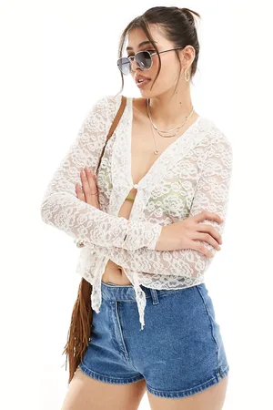 Pieces® Festival lace chuck on open top in