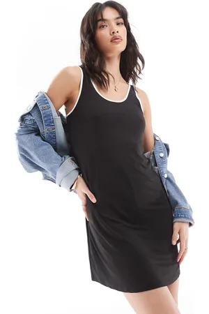 VERO MODA Jersey mini skort dress with contrast trim in