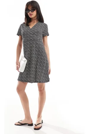 Pieces® Wrap mini dress in floral