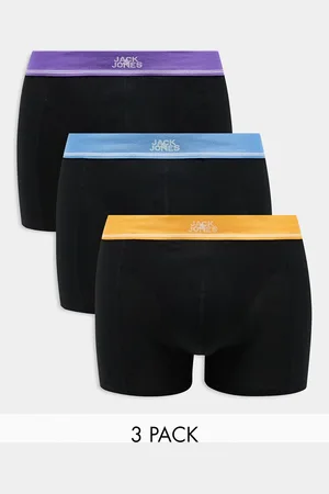 JACK & JONES 3-pack trunks with center logo with bright waistbands