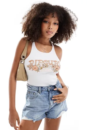 Rip Curl Endless summer ribbed tank crop top in