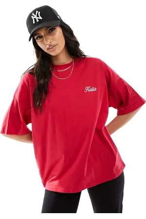 Kaiia Embroidered logo oversized T-shirt in