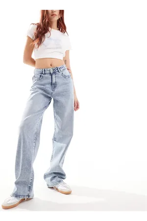 Noisy May Josie high rise baggy jeans in light wash