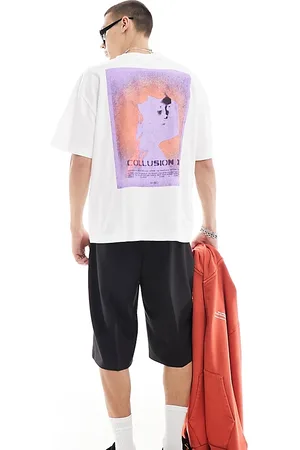 COLLUSION Logo T-shirt with graphic back print in