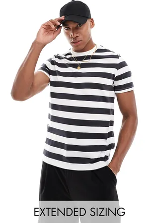 ASOS Standard t-shirt in white and navy stripe