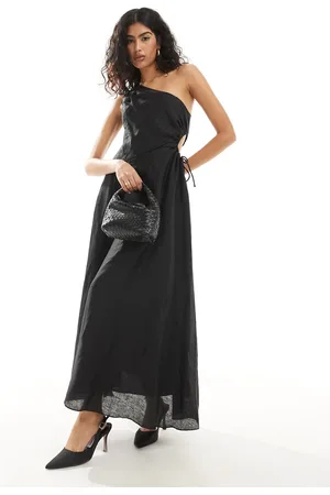 EVER NEW Asymmetric cut-out waist maxi dress in