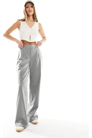 Object Wide leg pants in stripe