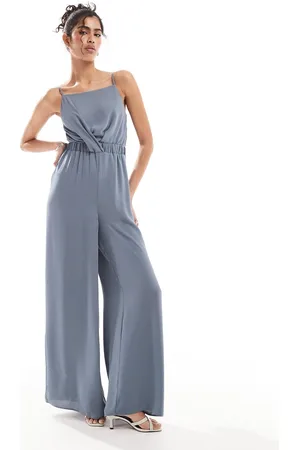 ASOS High neck twist front jumpsuit in
