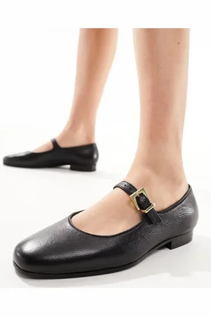 WALK LONDON Bella Ballerina flats In Grain Leather
