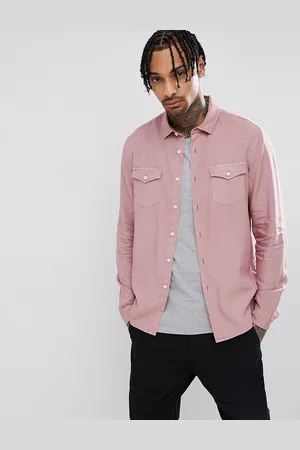ASOS Regular fit garment dyed vintage wash shirt in