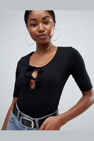 ASOS Tie detail short sleeve body in