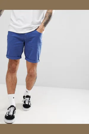 ASOS Denim shorts in slim french blue