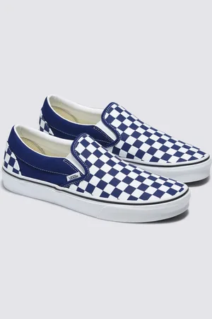 Vans Classic Slip On checkerboard sneakers in beacon