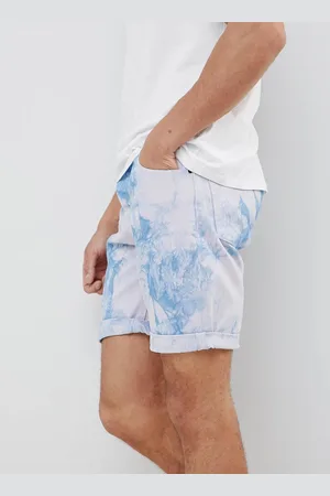 ASOS Denim Shorts In Slim Tie- Dye
