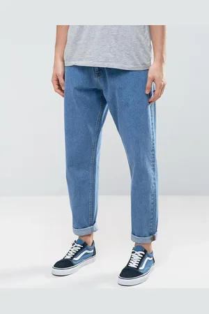 ASOS ASOS Oversized Tapered Jeans In Vintage Mid Wash