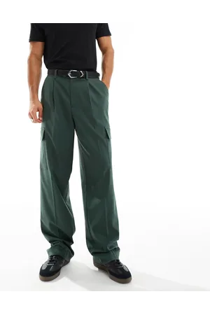 ASOS Smart wide leg cargo pants in