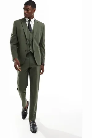 ASOS Slim suit jacket in forest