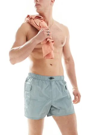 ASOS Swim shorts in short length with cargo pocket in