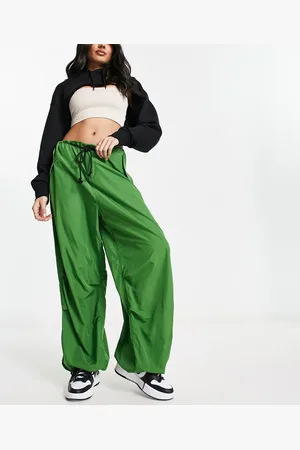 Noisy May Drawstring parachute pants in