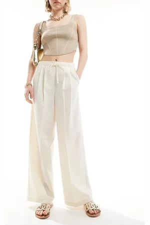 ASOS Tailored pull on pants in off
