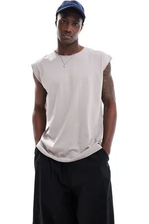 Brave Soul Raw edge tank in dusty