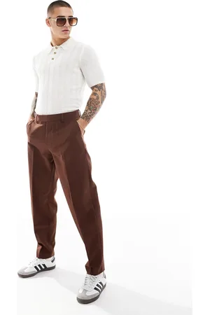 ASOS Muscle knitted polo t-shirt in slubby rib in stone