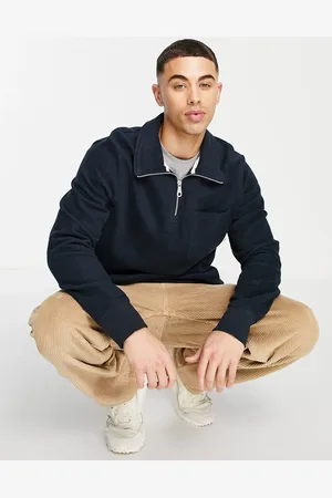 Farah Patti quarter zip polar fleece sweatshirt in