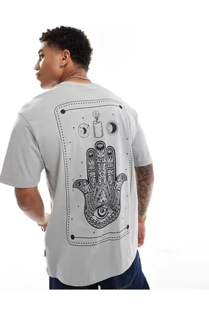 Only & Sons Relaxed fit T-shirt with Hamsa hand print in