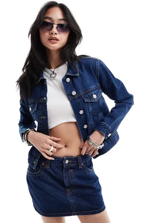 French Connection Classic denim jacket in mid