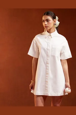 ASOS Denim short sleeve shirt dress in