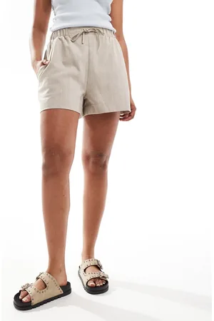 ASOS Tailored pull on short in sand stripe