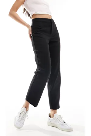 Monki Tailored slim fit cropped ankle length pants