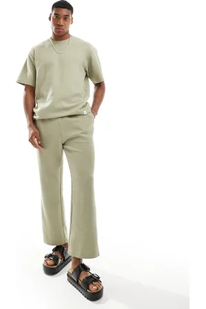 Pull&Bear Textured pants in mint - part of a set