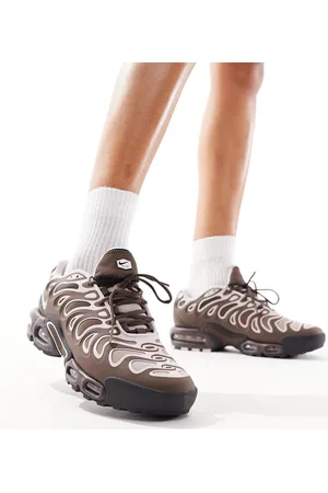 Nike Air Max Plus Drift sneakers in brown and off white