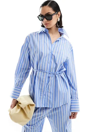 MANGO Striped shirt in and white - part of a set