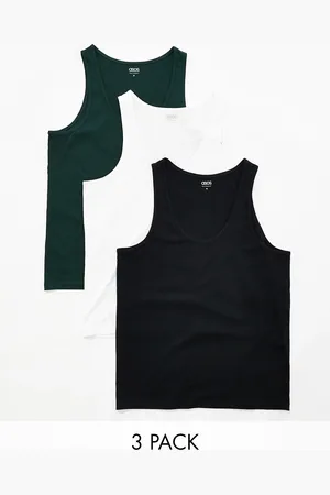 ASOS 3 pack tank top in multiple colors