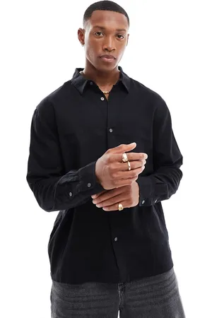 Weekday Relaxed fit linen blend shirt in