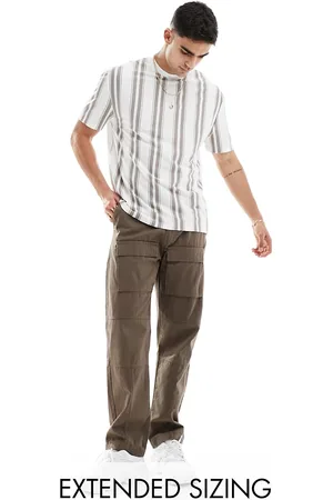ASOS Relaxed T-shirt in vertical stripe