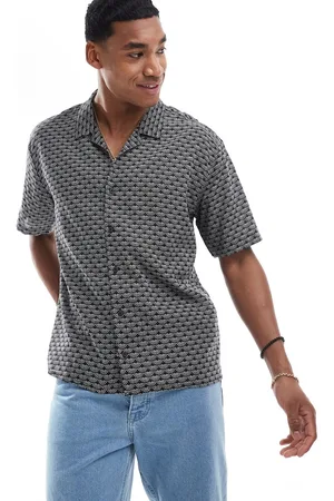 Threadbare Short sleeve printed camp collar shirt in